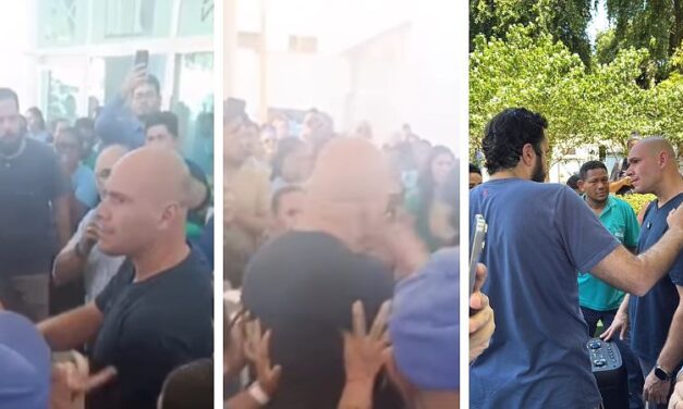 Corte de insalubridade gera protesto e vaias ao prefeito Abilio Brunini