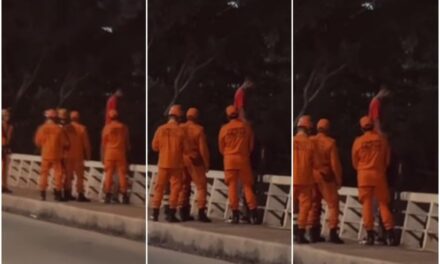 Homem que tentou pular de viaduto acaba preso por roubo a PM
