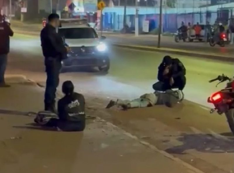 Motociclista foge de abordagem da PM e se acidenta na contramão em VG;