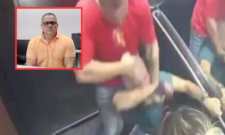 Justiça mantém preso policial aposentado flagrado espancando casal em elevador de condomínio