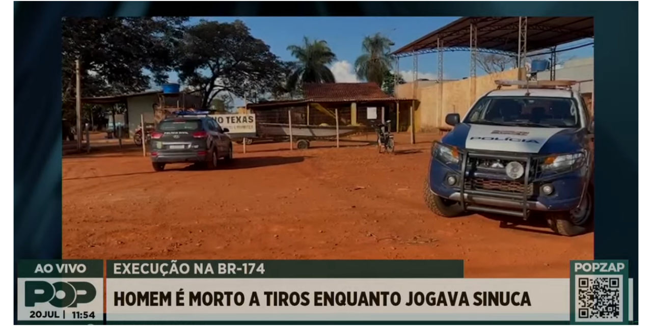 morto a tiros enquanto jogava sinuca