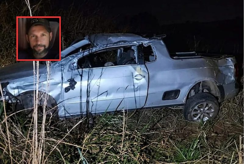 Empresário de 40 anos morre após Saveiro capotar em Porto dos Gaúchos