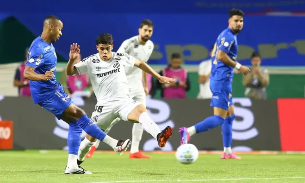 O Palmeiras venceu o Santos por 3 a 0