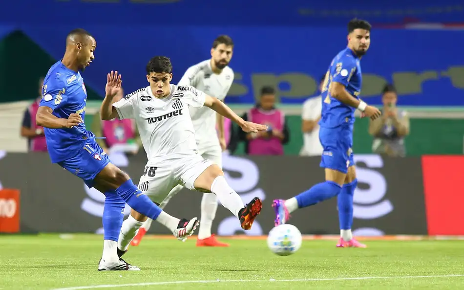 O Palmeiras venceu o Santos por 3 a 0