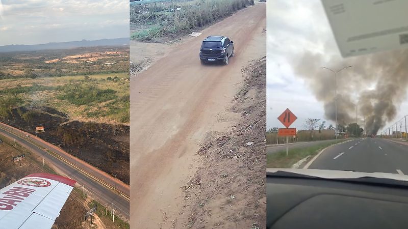 Homem é preso suspeito de atear fogo às margens da MT-010