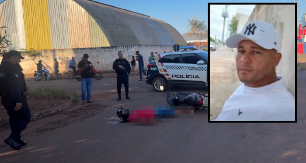 Motociclista é assassinado a tiros enquanto levava o filho para a escola