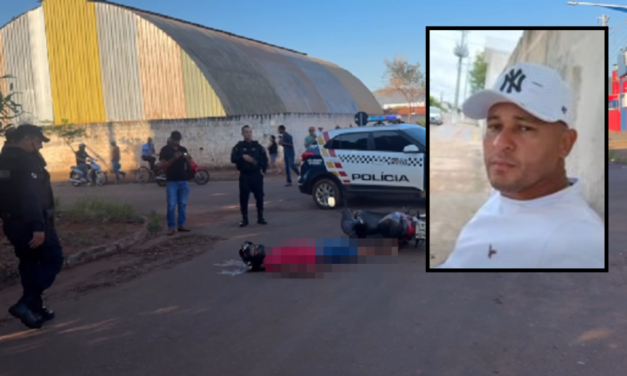 Motociclista é assassinado a tiros enquanto levava o filho para a escola