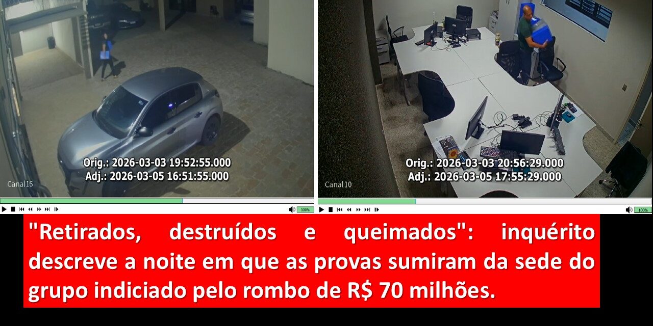 “Retirados, destruídos e queimados”.