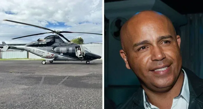 Helicóptero com o cantor Rick, da dupla Rick & Renner, desaparece em Santa Catarina