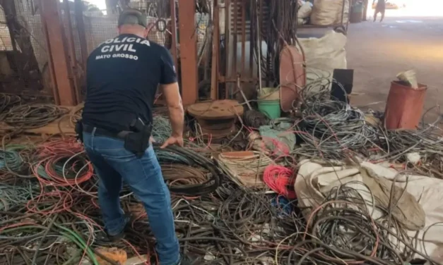 Combate ao Furto de Fios: Polícia Civil prende dupla em Várzea Grande com fiação furtada e apreende veículo