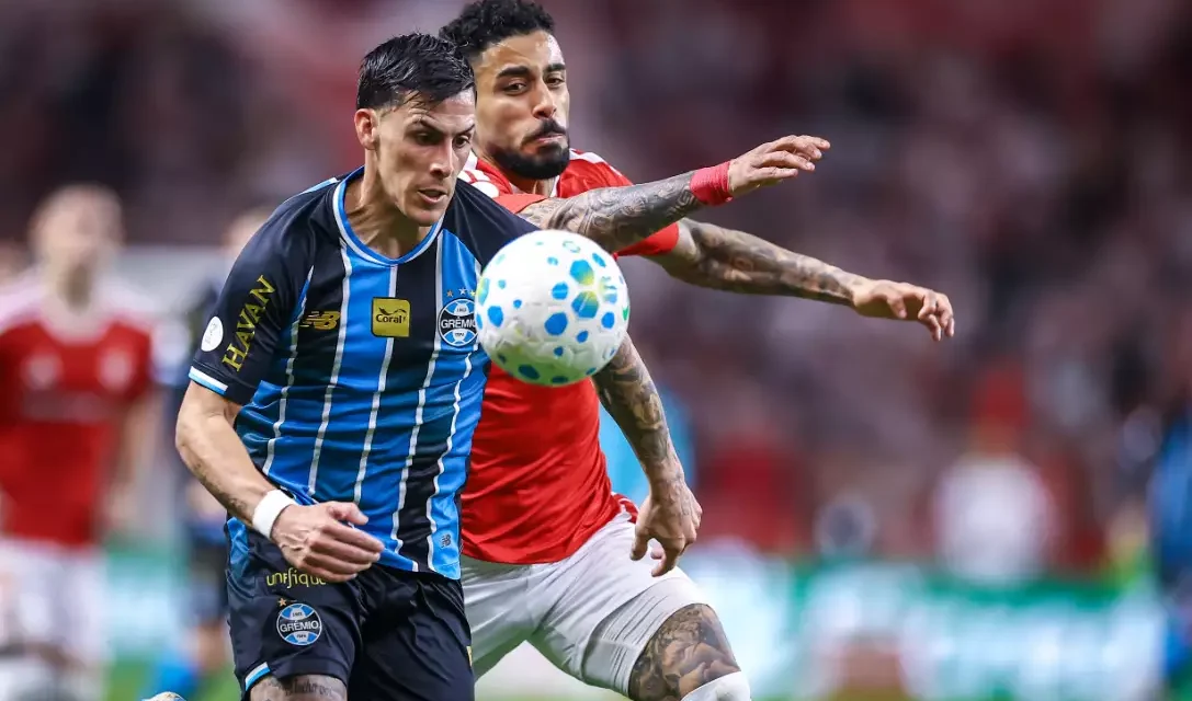 O Grêmio venceu o Internacional por 3 a 1