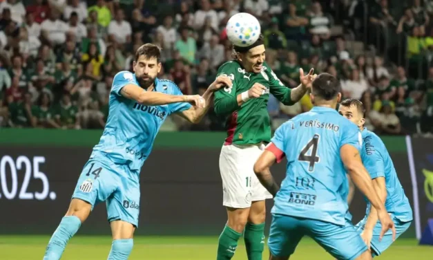 O Palmeiras eliminou o Santos nas quartas de final da Copa do Brasil de 2026