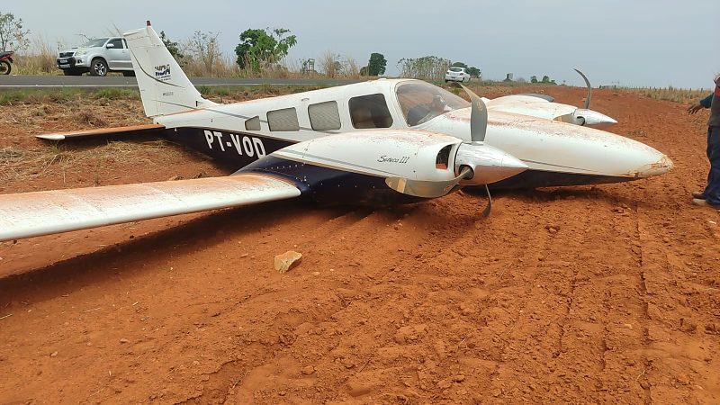 Avião de Júlio Campos apresenta falhas e faz pouso forçado em rodovia de MT