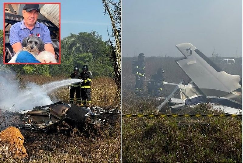 Politec identifica que empresário gaúcho é um dos mortos na queda de avião em Água Boa