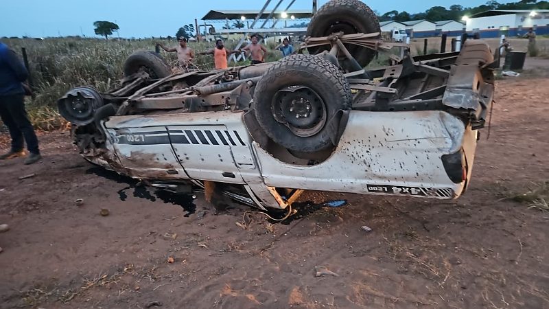 Motorista sem CNH perde controle de caminhonete, capota e mata adolescente de 17 anos em MT